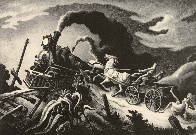 Wreck of the Ol’ 97 by Thomas Hart Benton