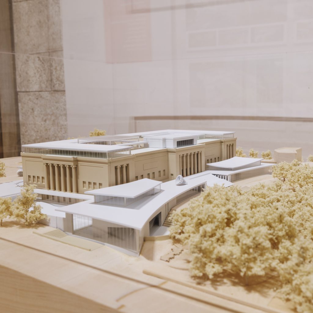 Rendering of an architectural design of the Nelson-Atkins by WHY Architecture