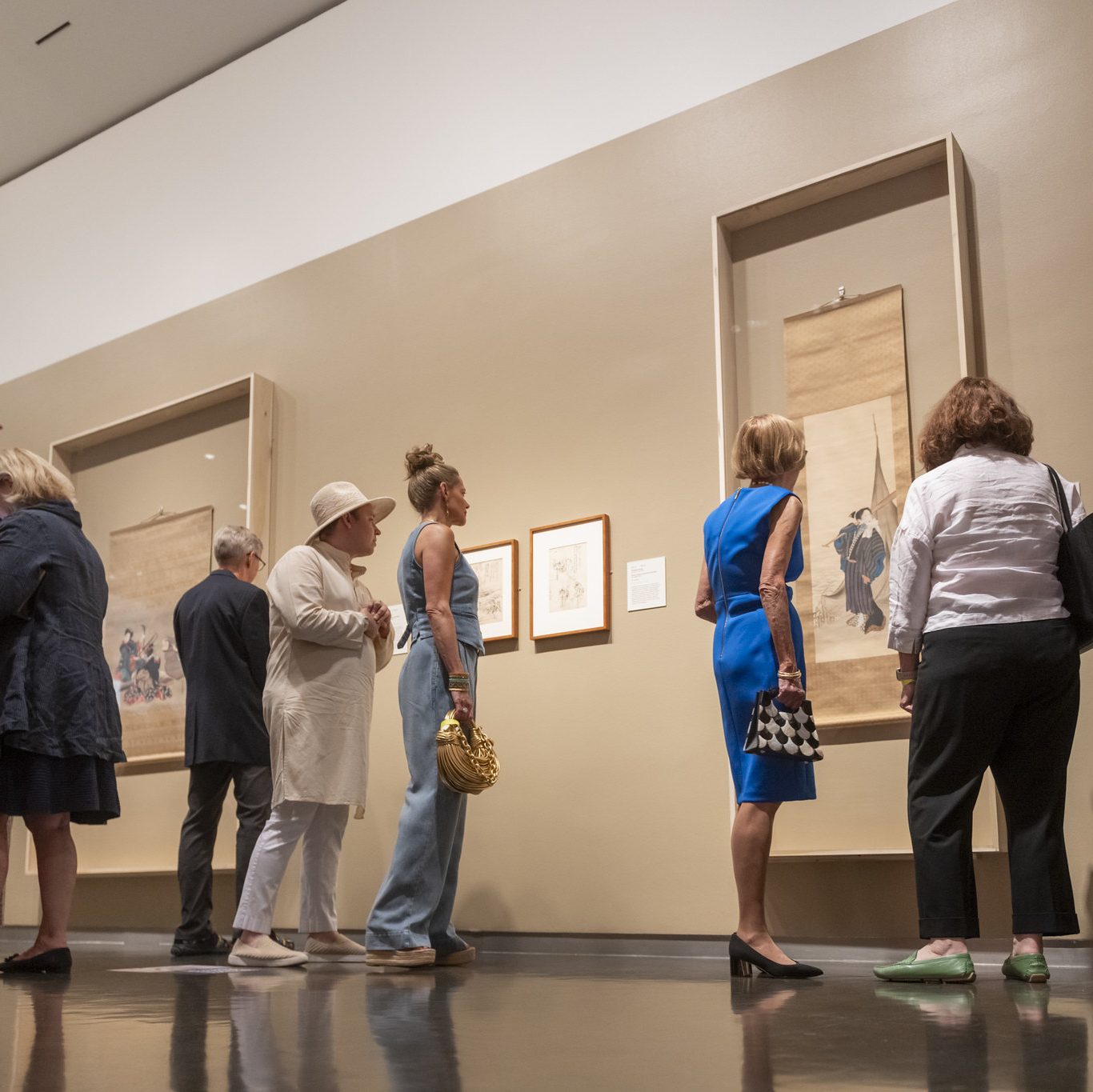Nelson-Atkins members attend the opening of a special exhibition