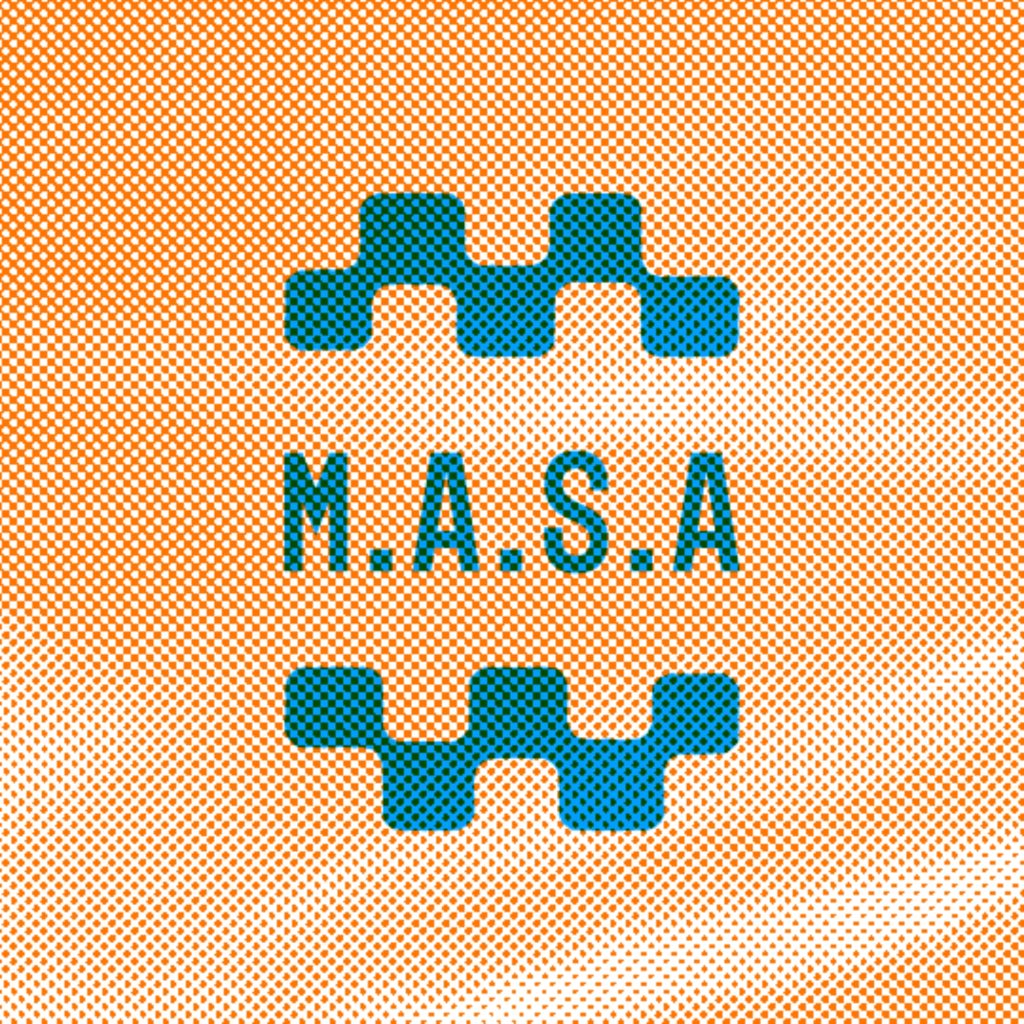 Logo for Migrating Assembly for Stories and Art, or M.A.S.A. for short