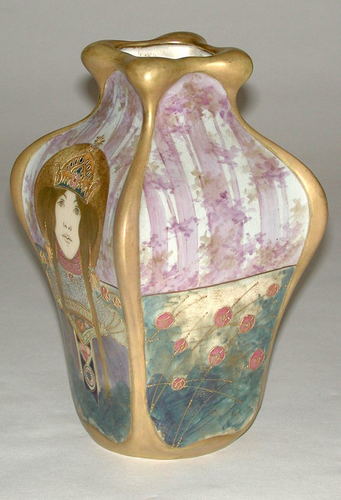 An art nouveau style vase