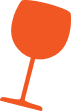 Orange wineglass