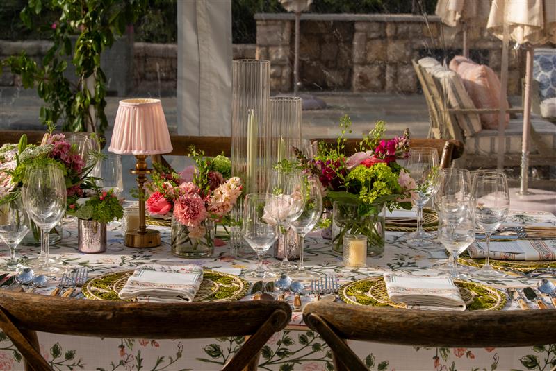 An elegant place-setting at a ShuttleCork Winemaker Dinner