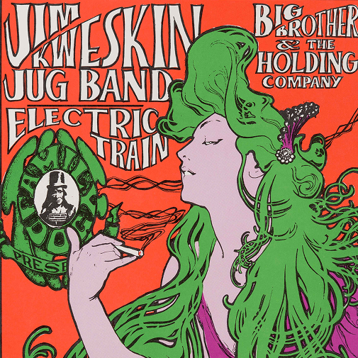 A poster image of a woman with green hair holding a cigarette