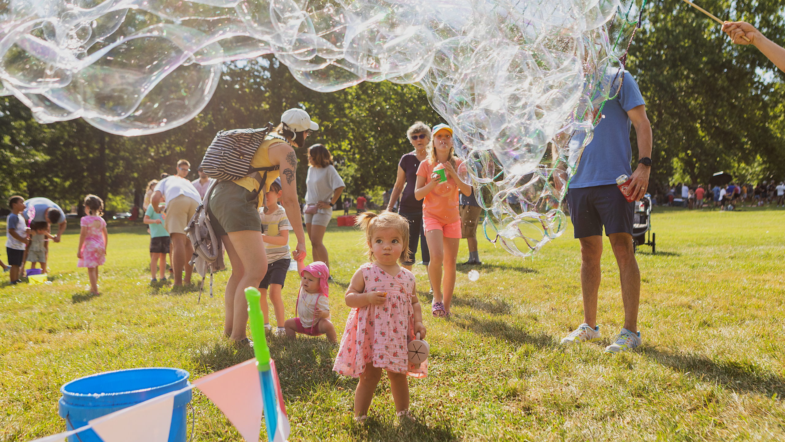 kc lawn party kids bubble activities