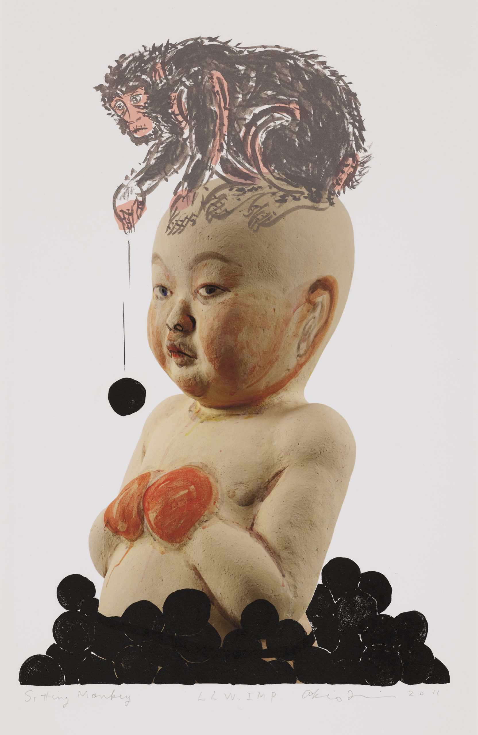 sitting monkey japanese